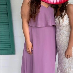 Lavender floor length gown